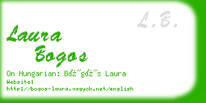 laura bogos business card